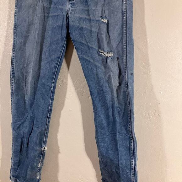 Y2K Vintage Wrangler Jeans Distressed Faded Western Denim - Picture 2 of 4
